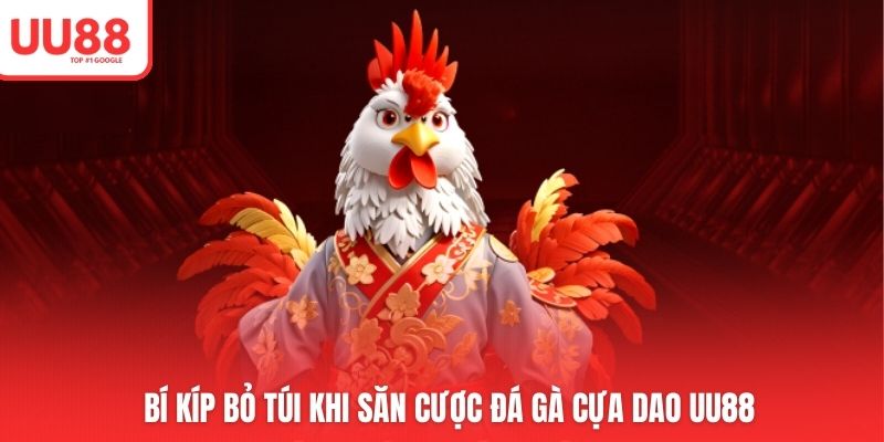 Bí kíp bỏ túi khi săn cược đá gà cựa dao UU88