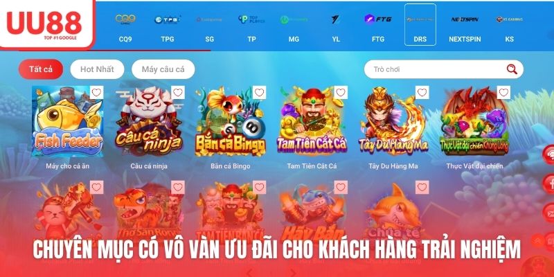 Chuyên mục có vô vàn ưu đãi cho khách hàng trải nghiệm